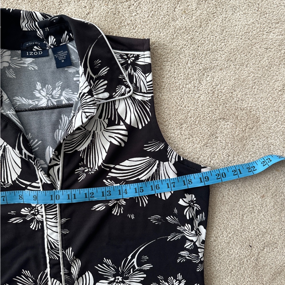 Izod Black and Gray Patterned Shirt - Picture 3 of 6